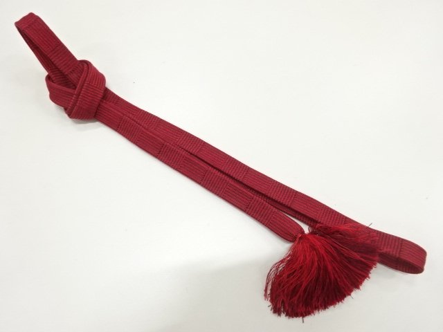 JAPANESE KIMONO / HAND-TIED OBIJIME CORD / SILK